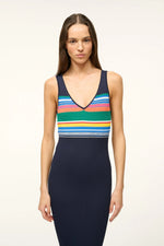 Dana Dress ~ Navy Multi