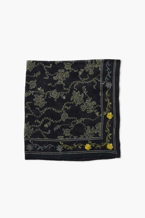 Embroidered Kantha Floral Bandana