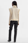 Dua Reversible Faux Fur Vest ~ Ecru