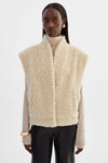 Dua Reversible Faux Fur Vest ~ Ecru
