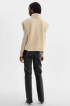 Dua Reversible Faux Fur Vest ~ Ecru