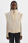 Dua Reversible Faux Fur Vest ~ Ecru