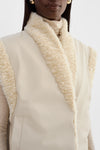 Dua Reversible Faux Fur Vest ~ Ecru