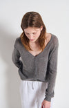 Cardigan Dumy ~ Dark Gray Melange