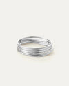 Dane Bangle Set ~ 5 pck Platinum