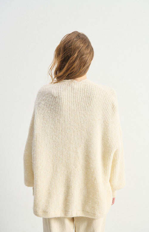 Cardigan East ~ Melange Pearl