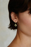 August Birthstone Earrings ~ Peridot Crystal