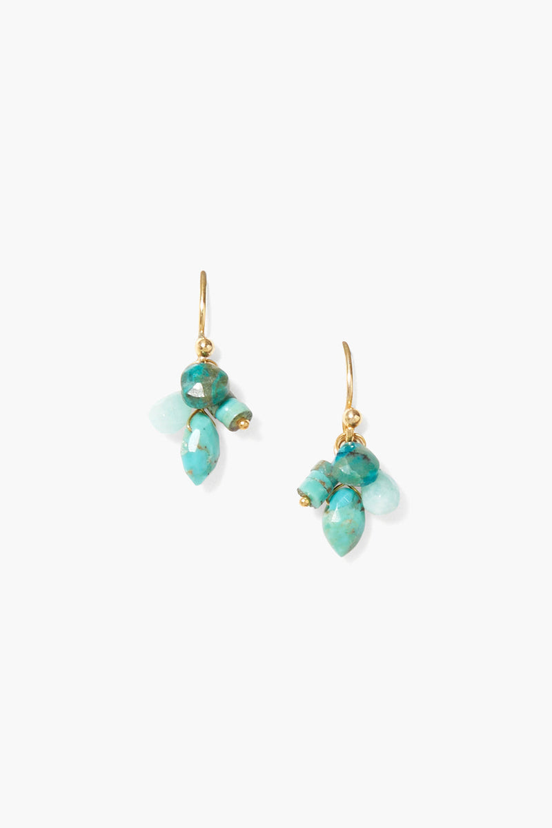 Hila Earrings ~ Turquoise Mix
