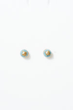 Cecilia Stud Earrings ~ Aqua