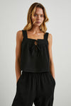 Enya Top- Black Gauze