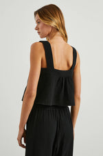 Enya Top- Black Gauze