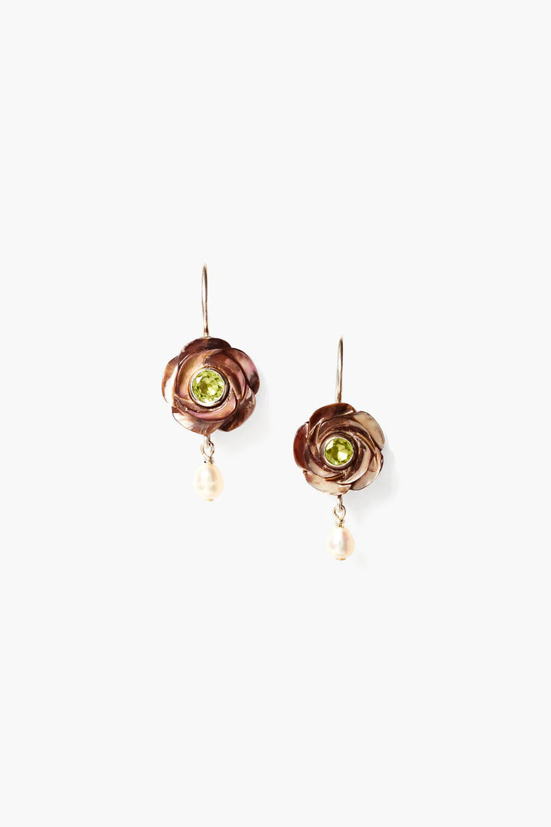 Rosalie Earrings ~ Brown Mop