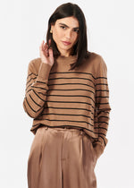 Lucinda Sweater ~ Nutshell Stripe