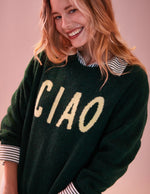 Ciao Crew Neck Sweater ~ Everglade