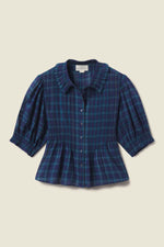 Jess Blouse ~ Oceanside Plaid