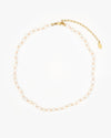 Freshwater Rice Pearl Necklace~ Cream & Blush