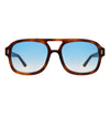 Memphis Havana Sunglasses ~ Blue Gradient