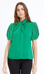 Marissa Textured Blouse ~ Clover