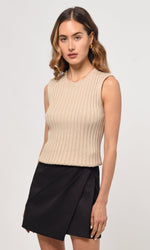 Yale Sweater Knit Top ~ Oatmeal