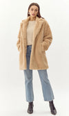 Frankie Faux Fur Coat ~ Latte