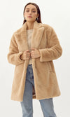 Frankie Faux Fur Coat ~ Latte