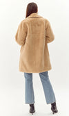 Frankie Faux Fur Coat ~ Latte