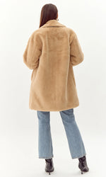 Frankie Faux Fur Coat ~ Latte