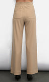 Silvie Wide Leg Knit Trousers ~ Sand