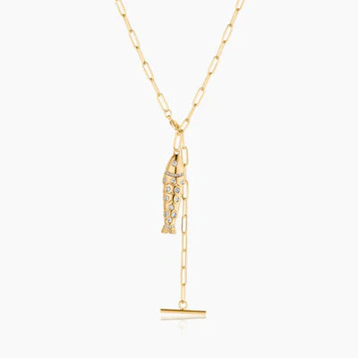 Goldie Pavé Fish Charm