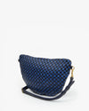 Grande Fanny ~ Dark Blue Woven Checker