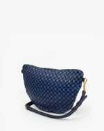 Grande Fanny ~ Dark Blue Woven Checker