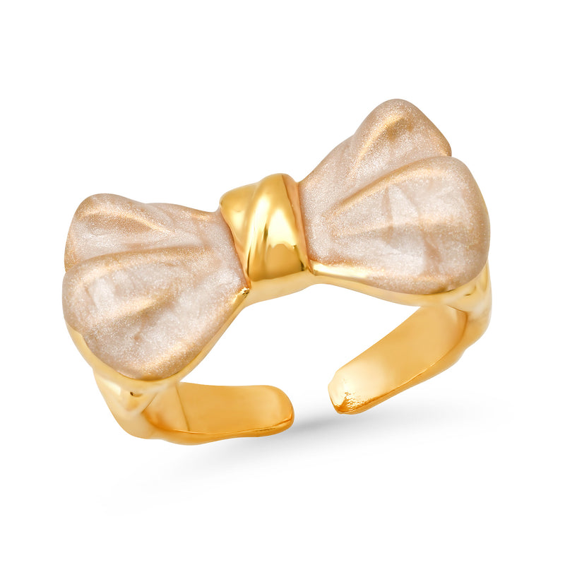 Enamel Bow Ring