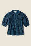 Jess Blouse ~ Blue Ridge Ditsy