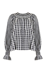 Hayes Blouse ~ Black and White Gingham