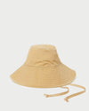 Hannah Parchment Washed Nylon Bucket Hat