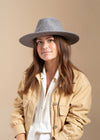 Reese Packable Fedora ~ Light Grey