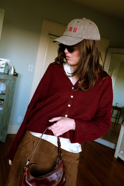 Maeve Cardigan - Bordeaux