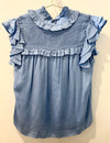 Sienna Blouse ~ Sky Blue