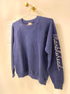 Marblehead Embroidered Sweatshirt ~ Navy, Grey & Black