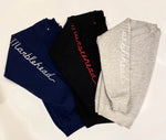 Marblehead Embroidered Sweatshirt ~ Navy, Grey & Black