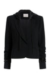 Sequin Hooded Le Petit Khloe Jacket ~ Black
