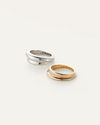 Lennon Ring Set ~ Two Tone