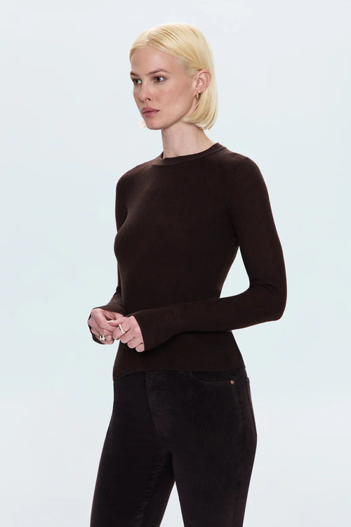 Juno Feather Weight Sweater ~ Mocha