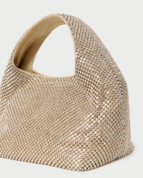 Kenzie Gold Diamanté Mini Bag