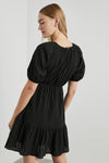 Khloe Dress ~ Black Seersucker