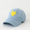 Baseball Hat Heart Patch ~ Saltwater