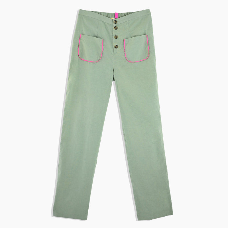 Paris Pant Linen ~ Agave