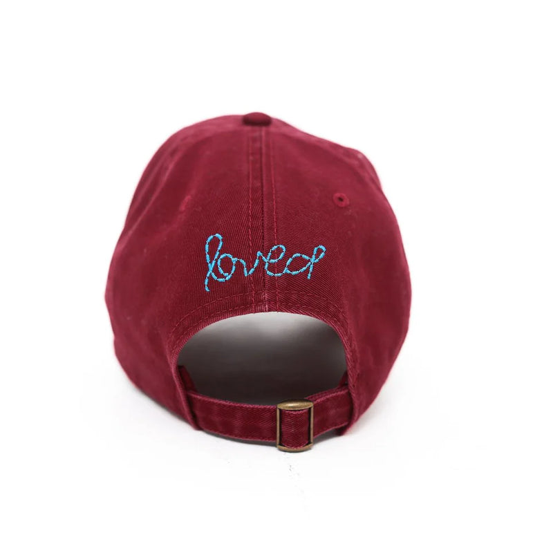 Kerri's Heart Hat ~ Burgundy