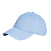 Embroidered Heart Hat ~ Light Blue/White