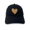 Imperfect Heart Hat ~ Black/Brown